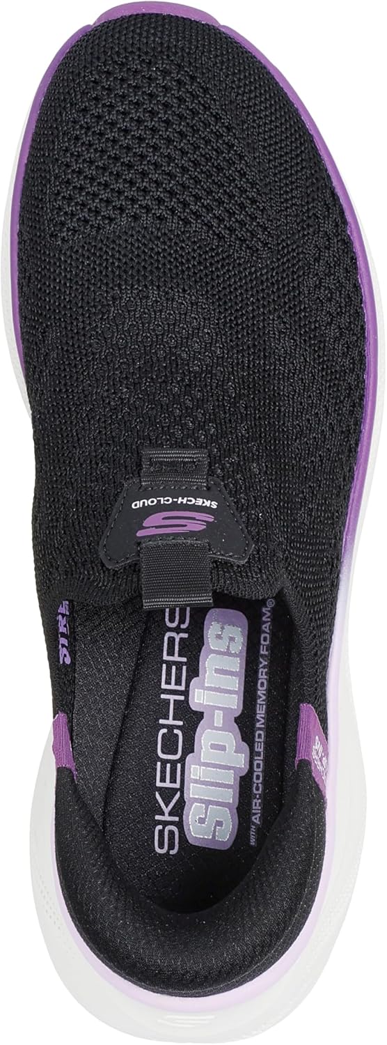 Skechers Sport Women's SKECH CLOUD HANDS FREE SLIP-INS, BKPR, 5.5 - Image 4