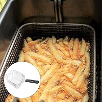 Vista 8 de BESTonZON Cesta mediana de acero inoxidable para freír con chispas francesas, para servir alimentos, con asa, apta para ollas de hasta 5/6 L