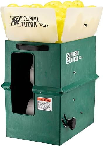 Tutor de pickleball Plus. Topspin variable y backspin. Fabricado en Estados Unidos por la empresa #1 de máquinas de pickleball