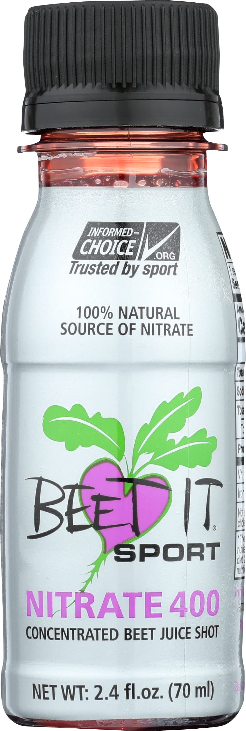 BEET ITCirculation - Organic Beet juice shots - Concentrated Non GMO Beet shots (15x2.4 fl. oz.) - natural source of dietary nitrate for heart health.