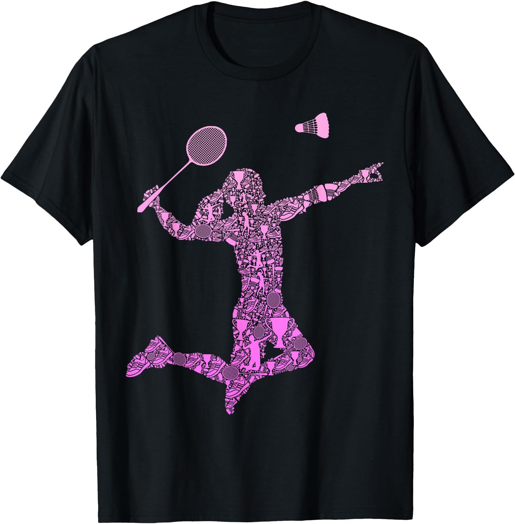 Badminton Shuttlecock Badminton Player Women Girls Children T-Shirt
