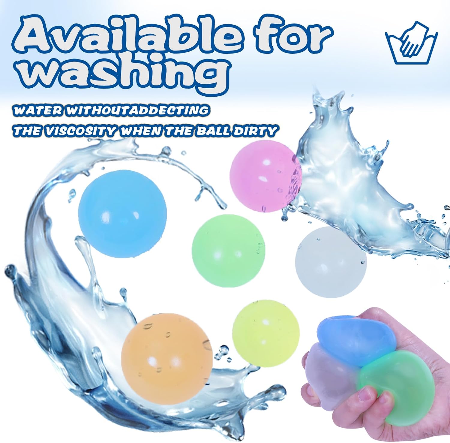 3pcs 2.4in Lumi Balls,Dream Balls,Glow in The Dark Sticky Ball that Stick to The Ceiling,Elevated Stress Balls for Kids and Adults,Stocking Stuffers,ASMR Cool Stuff for Teens (3pcs-A)