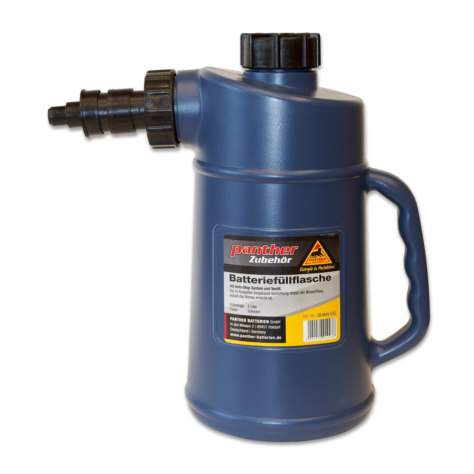 Autom. Batteriefüllflasche Auto-Stop-System 2 Liter Destilliertes Wasser