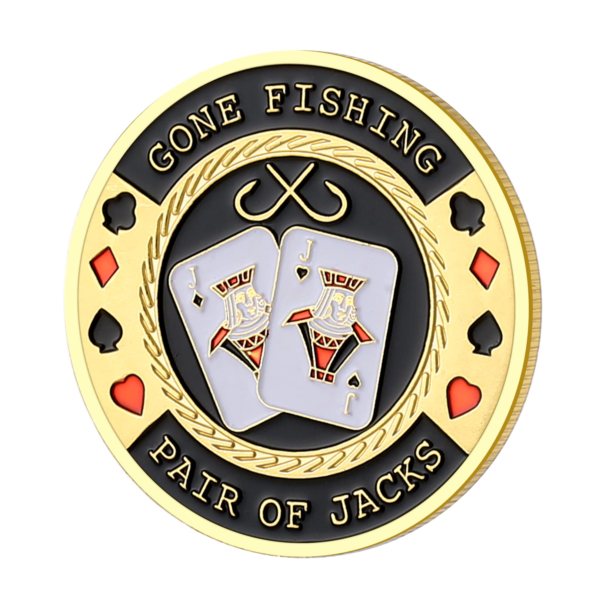 LuluCircle Poker Guard, Weights for Poker, Poker Gifts for Men, Poker Card Protector, Poker Accessories, Coin Collectibles, Poker Chips Coin with Plastic Case