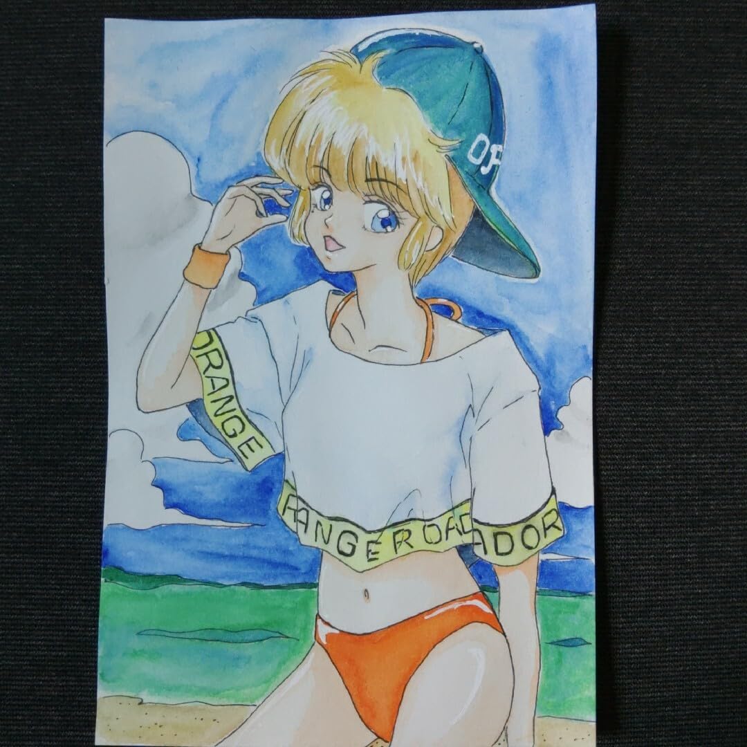 きまぐれオレンジロード　ひかるちゃん　苦虫潰してる悔しがってる制服バージョン きまぐれオレンジロードひかるちゃん苦虫潰してる悔しがってる制服