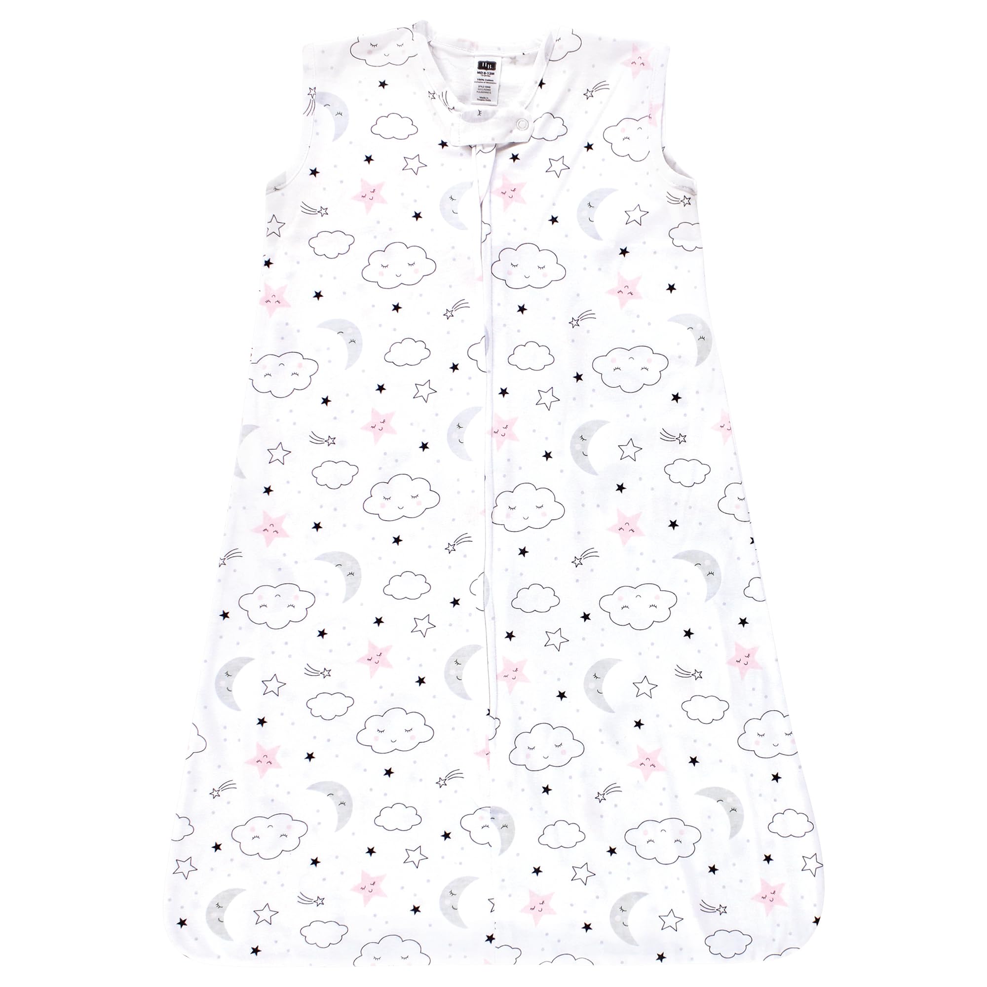 Hudson Baby Unisex BabyCotton Sleeveless Wearable Sleeping Bag, Sack, Blanket