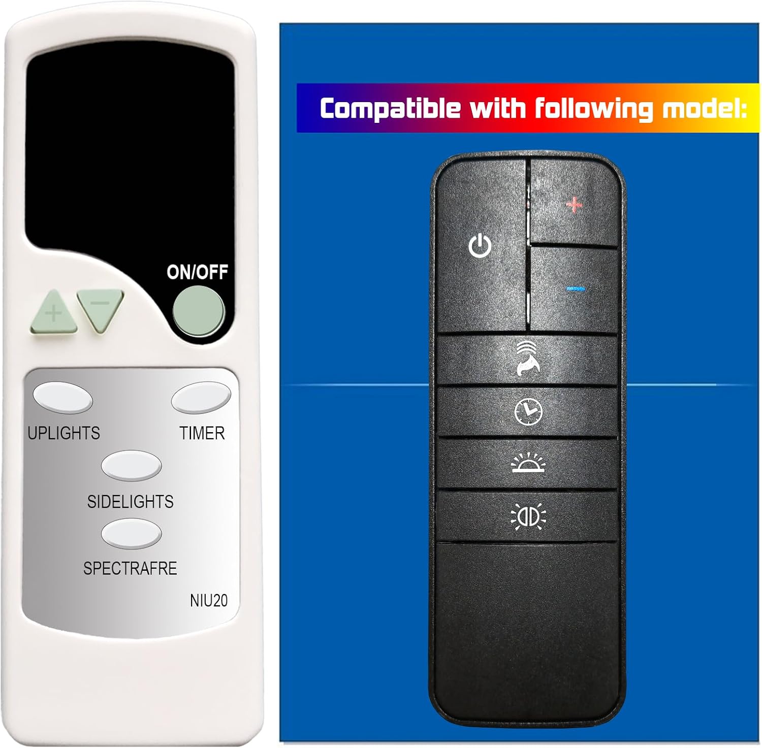 Replacement for Twin Star Home Decorators Collection Electric Fireplace Heater Remote Control P122 36II200CGT