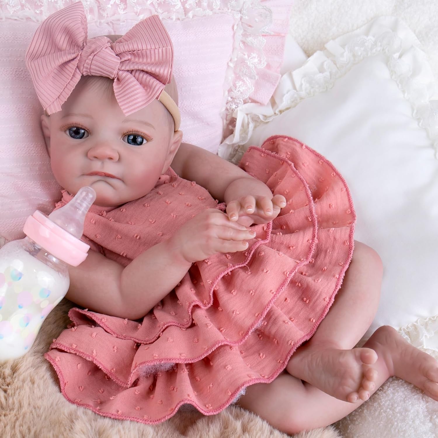Aori Reborn 20-Inch Lifelike Baby Doll with Poseable Limbs