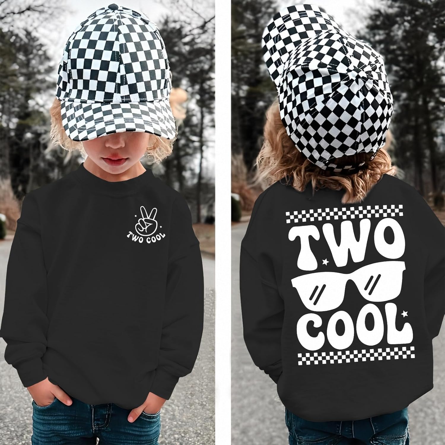 2nd Birthday Sweatshirt for Boy Two Cool Birthday Outfit 2 Year Old Toddler Boy Second Bday Party Long Sleeve Shirt - Image 4