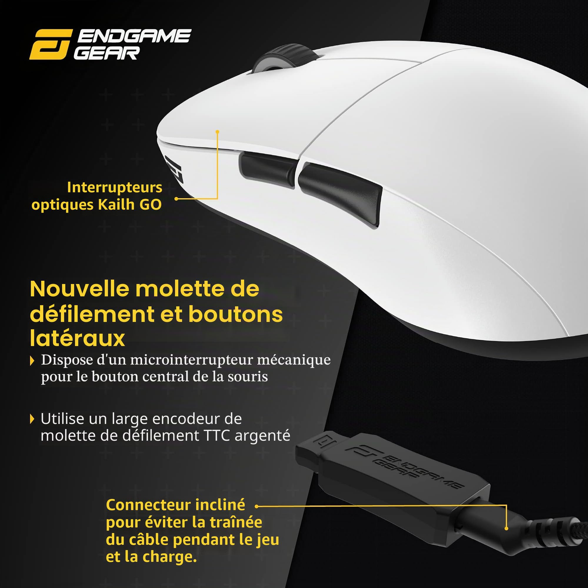 Endgame Gear XM2we Wireless Gaming Maus - weiß