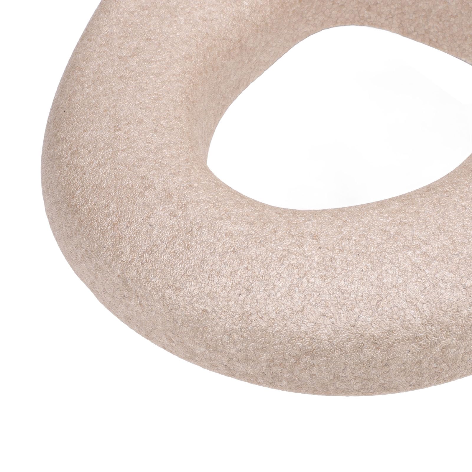 PUSOKEI Podwyższona Poduszka Toaletowa Comfort Pad |Uniwersalny, Wyściełany, Podwyższony Nakładka na toaletę Wielokrotnego Użytku w Domu (Beżowy)
