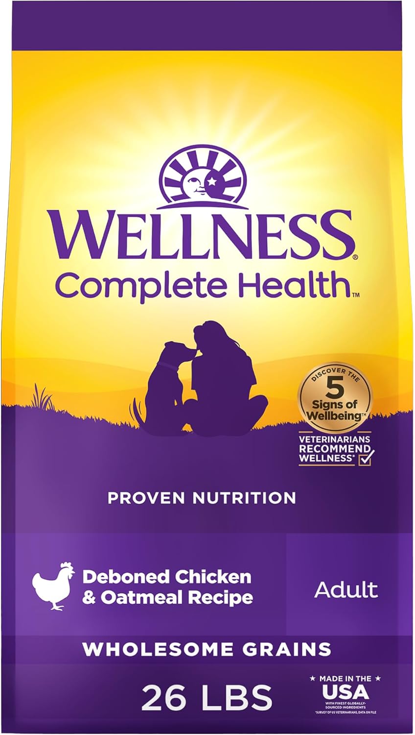 Wellness Complete Health Dry Dog Food, Wholesome...