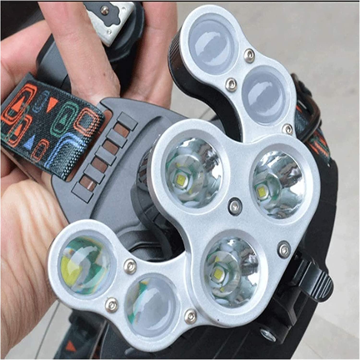 Czołówka Latarka czołowa LED Latarka czołowa Reflektor LED Lampka turystyczna Super jasne, wodoodporne światło i wygodna lampka rowerowa Latarka czołowa z ładowaniem USB Wielofunkcyjny refle