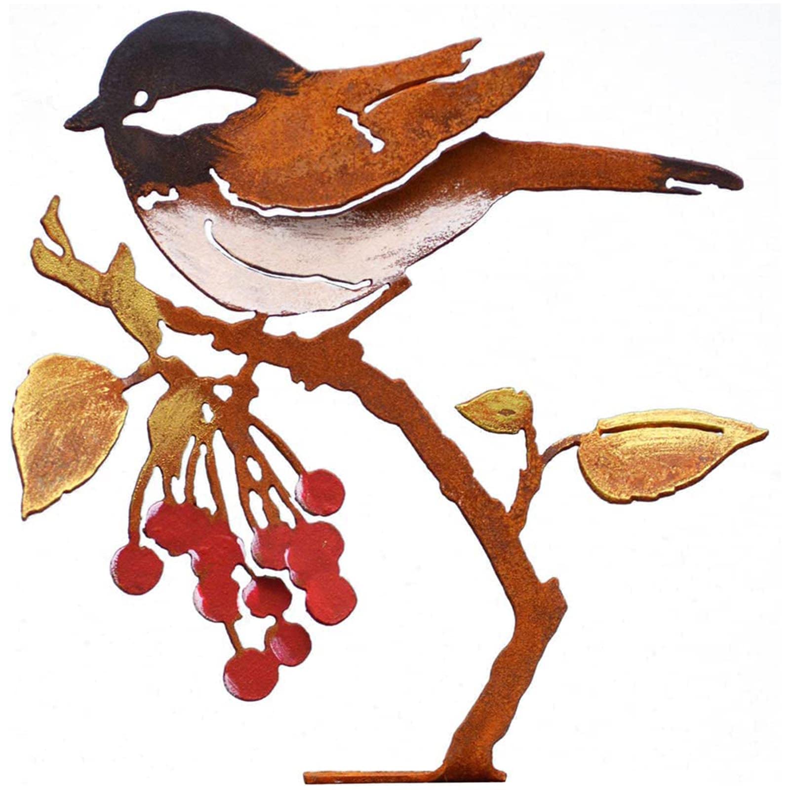 Animales Decoración De Jardín,Decoración De Jardín Animales Oxidados,Decoración De Jardín De PáJaros De Arte De Jardín Realista,Decoración De Jardín Exterior,Para Jardines Exteriores Y PéRgolas.