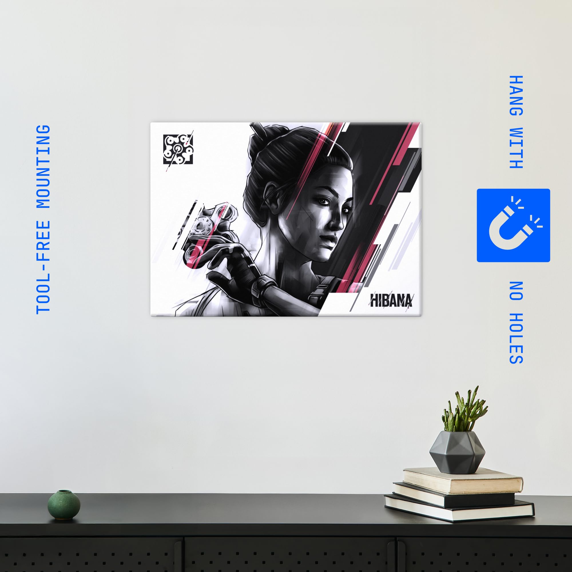 Displate Metal Poster Six Siege Hibana Wandbild 32 x 45 cm | Magnetische Befestigung Wandposter. Wanddeko, Metall Wandkunst, Wanddekoration im Wohnzimmer in Schlafzimmern & Büros.