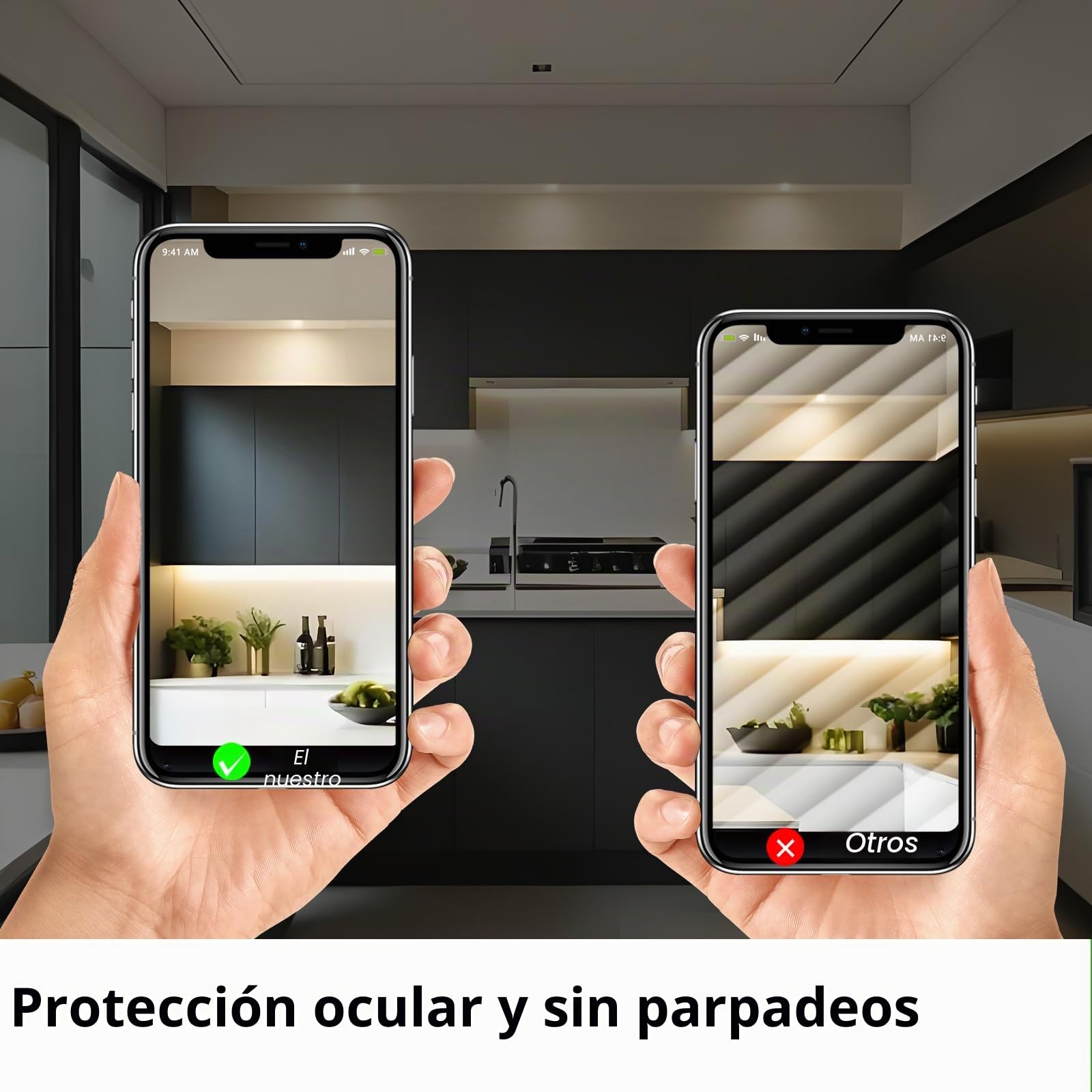 IP44 Focos LED Interior Techo Blanco 7W Regulables 3000K/4000K/6000K, Aluminio die-Casting Dowling LED Techo Empotrable AC220-240V, Orificio 90-105mm, Pack 5