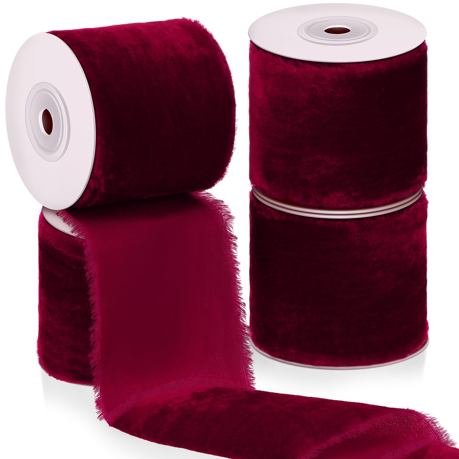 Ruban en velours de soie emballage cadeau Noël mariage loisirs créatifs 22 m
