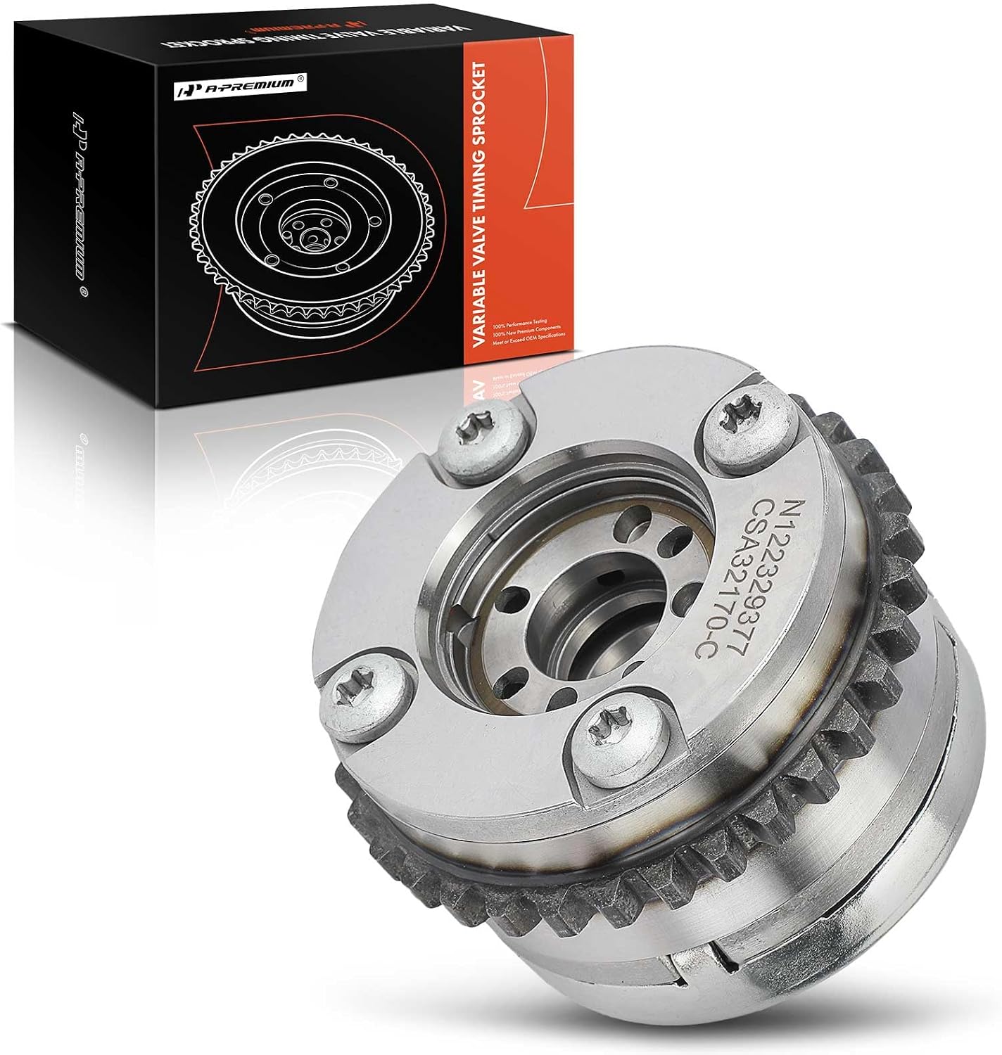 A-Premium Left Exhaust Variable Valve Timing (VVT) Sprocket Gear Camshaft Adjuster Compatible with Mercedes-Benz E550, E63 AMG, E63 AMG S, GL450, GL550, GL63 AMG, S550, S63 AMG, GLS550, GLS63 AMG