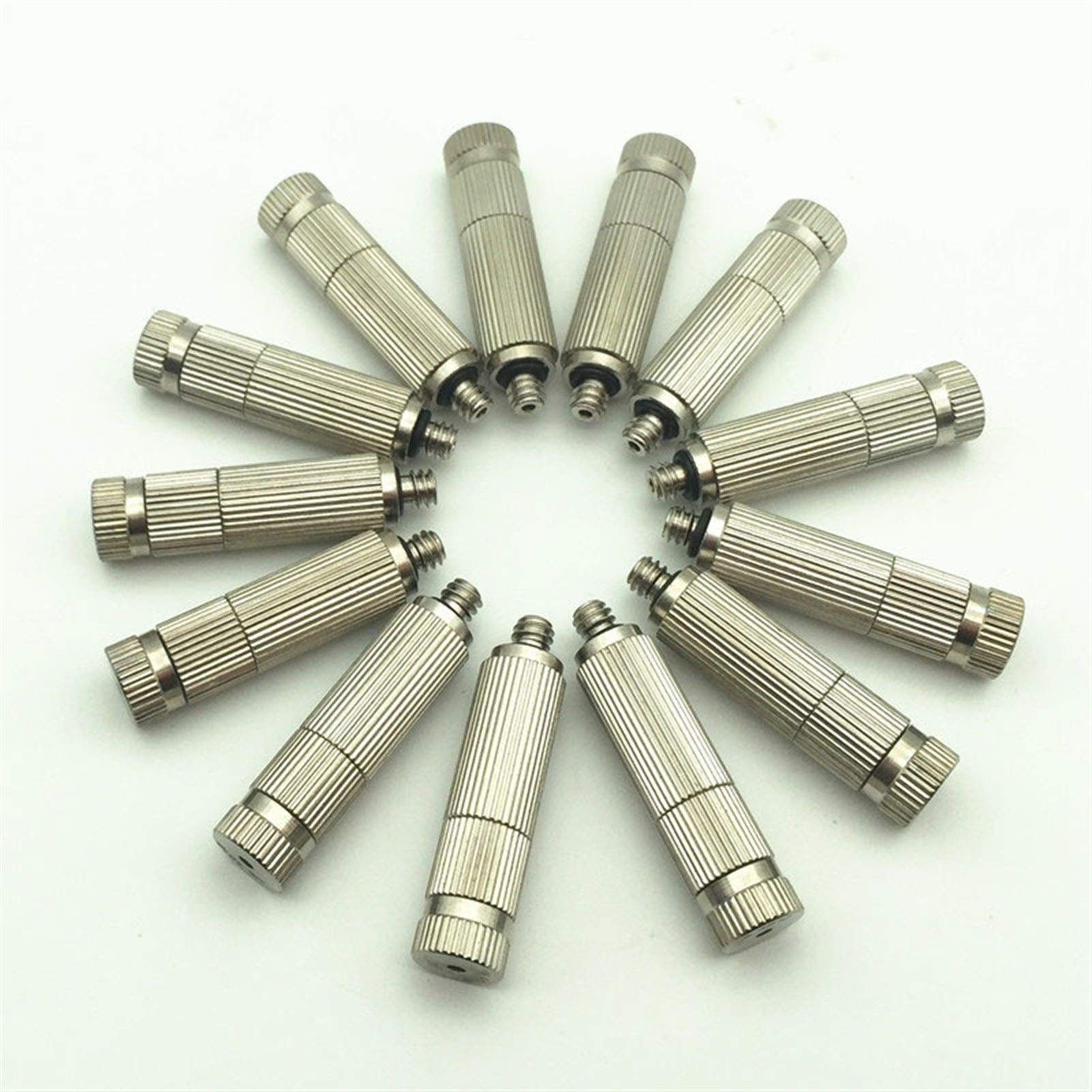 SOHNVWTGD Misting Nozzle Kit for Cooling System 30pcs Brass Mister Nozzles High Pressure 3/16" Threaded, Garden Water Mister, Fog Nozzles, Antidrip Fogging Spray Head (Size : 0.3mm)