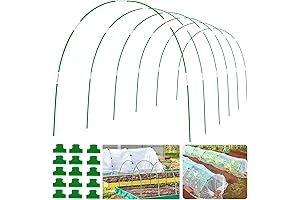 Coolaroo 8ft Long Greenhouse Grow Tunnel Hoops for Garden Netting, Plant Shade...