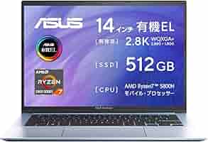 Amazon.co.jp: 【有機EL搭載・薄型軽量・バッテリー長持ち】ASUS
