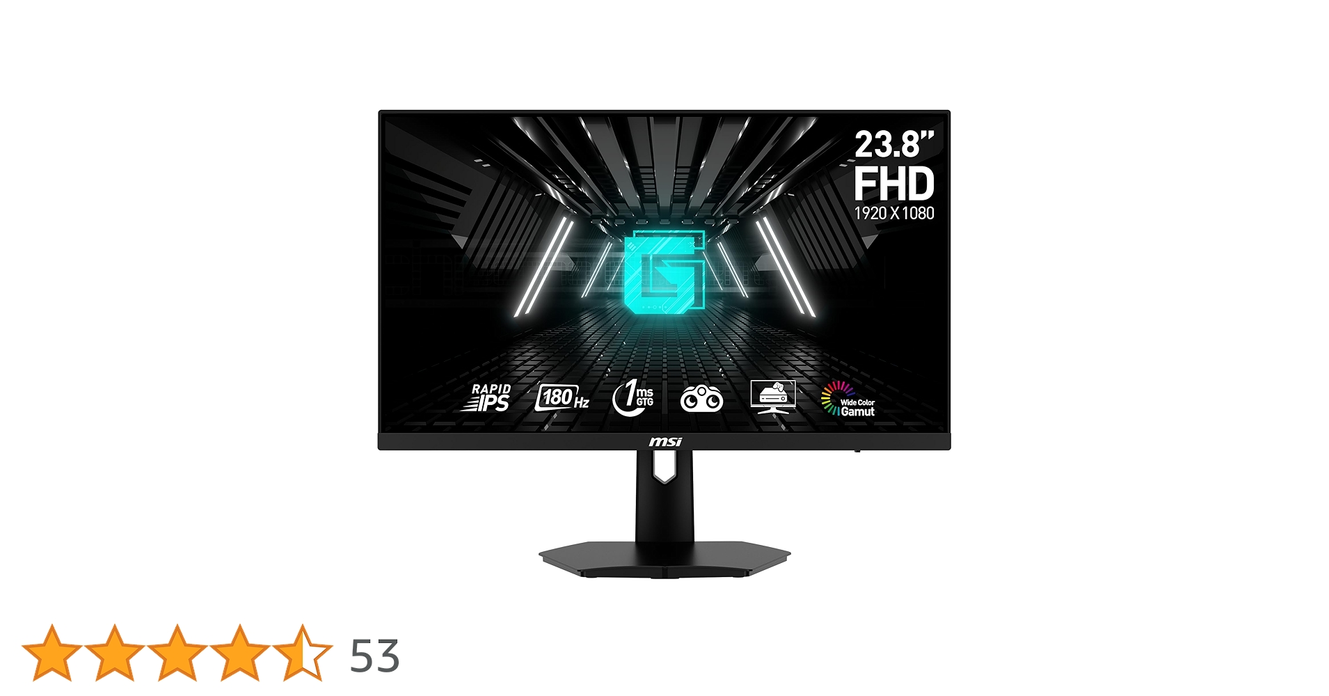 MSI ゲーミングモニター 180Hz MSI 湾曲ゲーミングモニター 180Hz 23.6インチ VA湾曲パネル