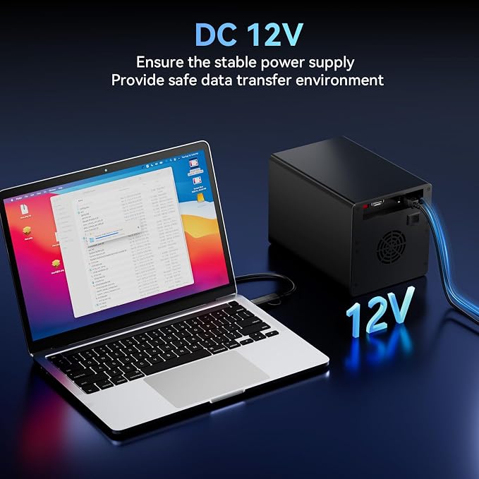Carcasa externa 4 bahías para disco duro SATA 2.5/3.5 pulgadas miniatura 7