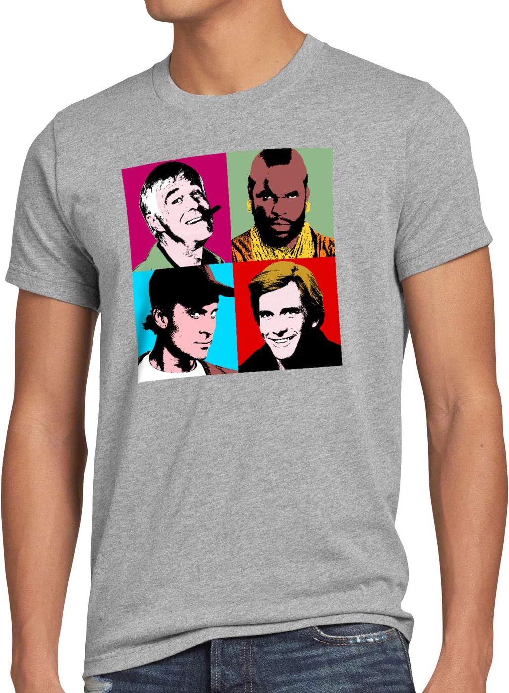 T-shirt Enfant Style3 Team Monospace - Motif Hannibal Murdock Minivan Vintage - Noir