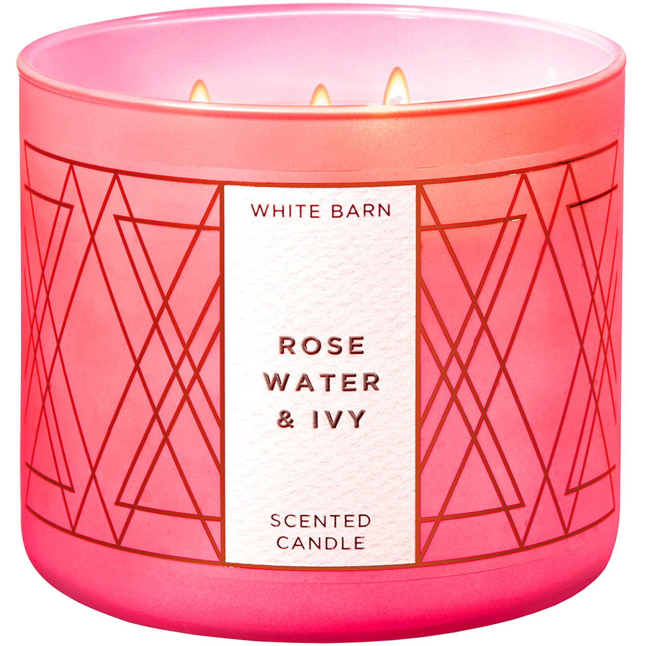 Bath and Body Works 3 Wick Scented Candle (Rose Water Ivy,14.5oz)