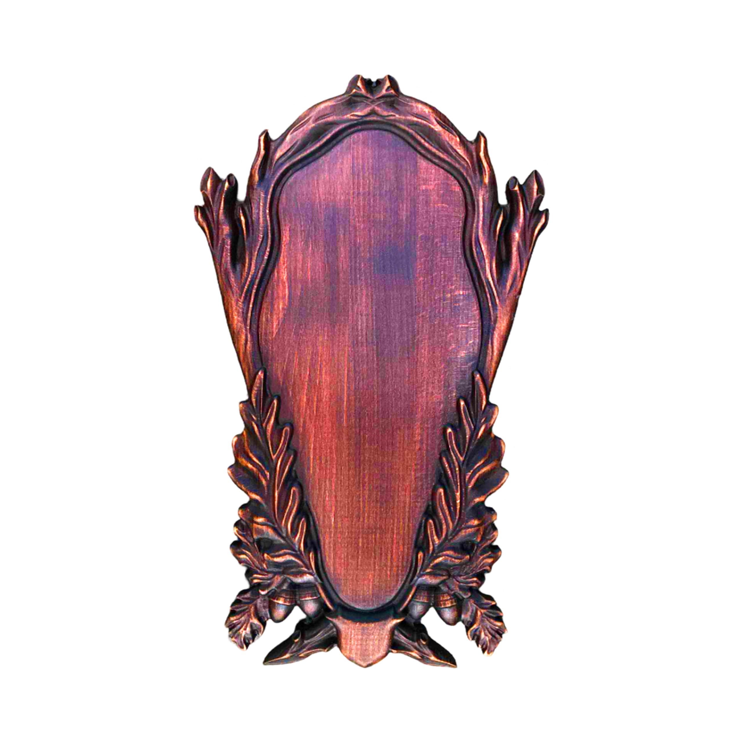 Trophy Shield - Tabla de madera de haya maciza para trofeos de caza, cuernos como jabalí, ciervo, cabras (K2-40) (roble rústico)