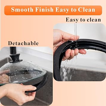 Premium Tempered Glass Microwave Cover 11.6inch/296mm (inner Dia.10.5inch/265mm),Tempered Glass Microwave splatter guard with water injection through, keep food juicy, BPA free 100% food safe