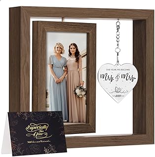 Mrs and Mrs 2026 Brown Picture Frame, Mrs & Mrs Wedding Gifts, Newlywed Engagement Present Lesbian Couple Bridal Shower Gifts, LGBT Gift Ideas