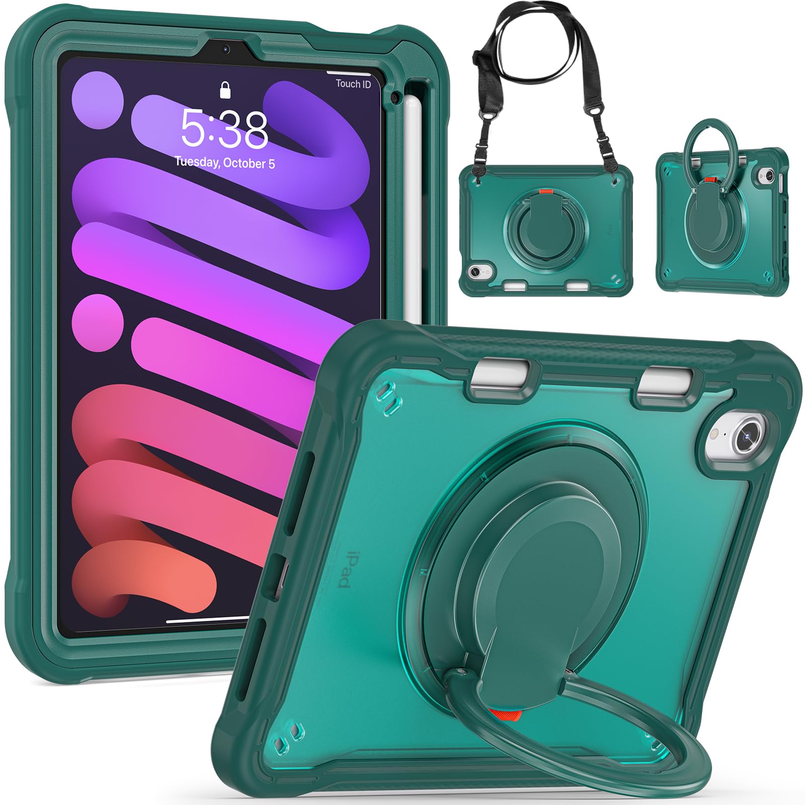 Housse iPad mini 6 antichoc grise résolvant le risque de casse d'écran - 8