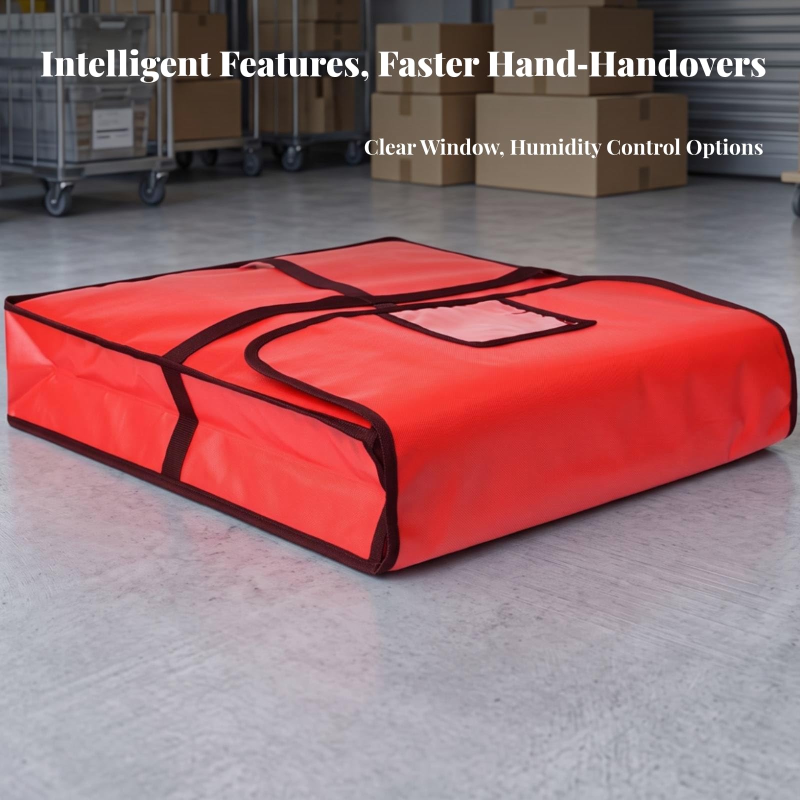 à Pizza Imperméable Pliable, Livraison Pizza, Isotherme, Restaurants, Crsiers, 51x51x12cm, Sans Œillets