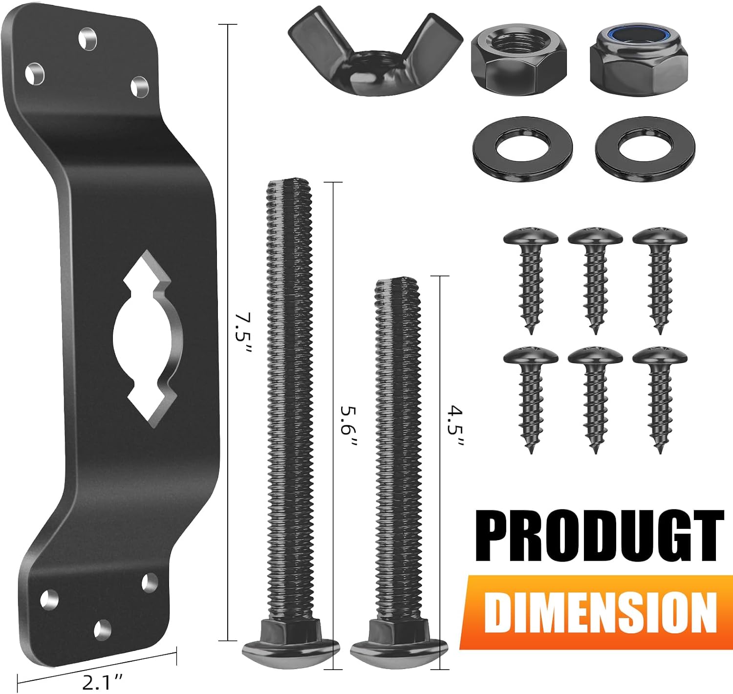Wall Mount Spare Tire Carrier - Thickened for Enclosed and Boat Trailers, Utility Vehicles, Garages, Warehouses