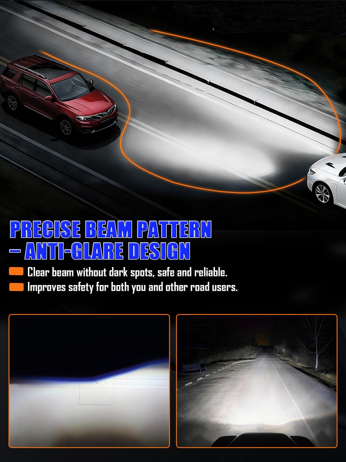 Bombillas LED H4 XELORD 12000LM 6500K,60W Blancas Frías, Faros Delanteros para Coche y Moto, Plug & Play,Larga Duración,2 Unidades