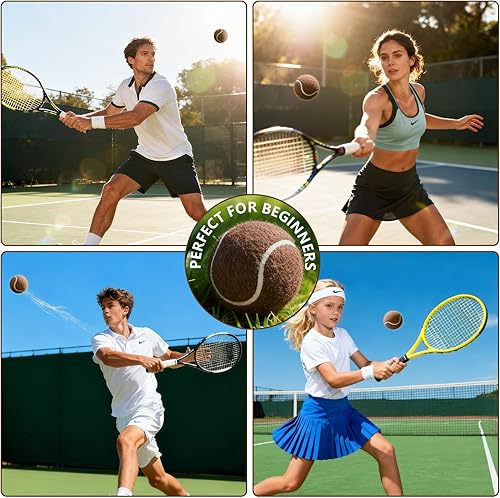 Miniatura 4 de PoyPet Paquete de 16 pelotas de tenis a granel para práctica, entrenamiento y principiantes, ideales para buscar perros, masticar y jugar