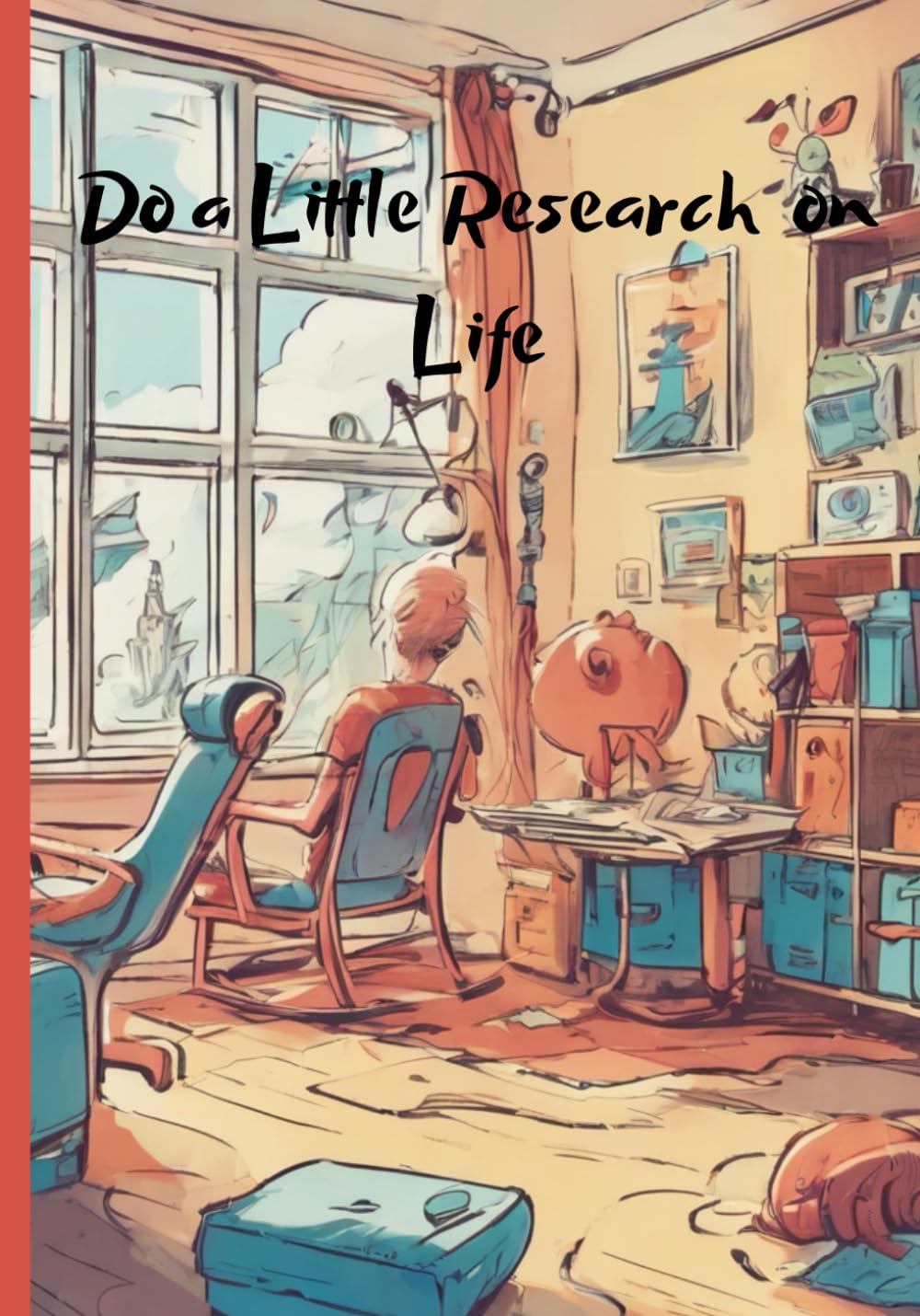 Carnet de notes Research Books For Life format 7 x 10 pouces à pages lignées pour écrivains