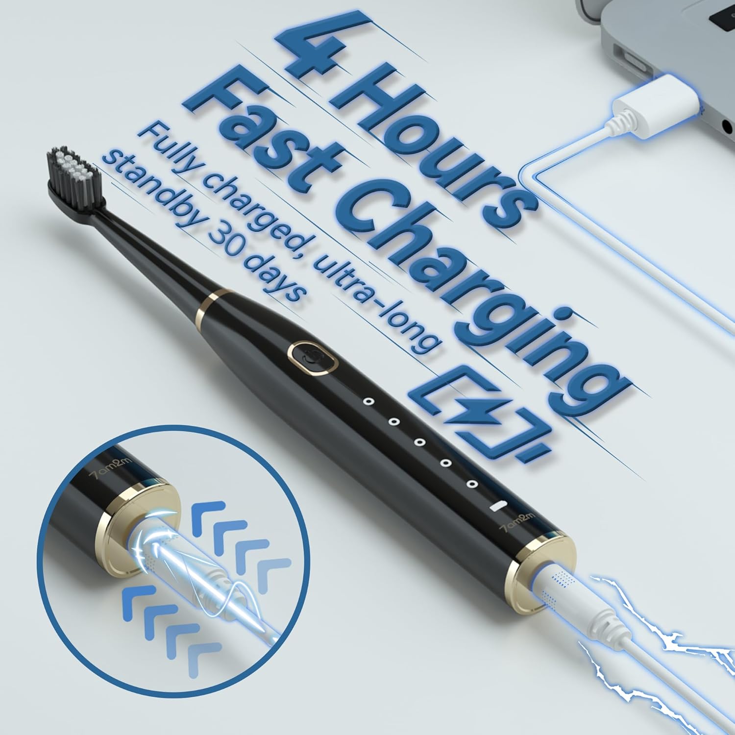 7AM2M 音波電動歯ブラシ USB充電