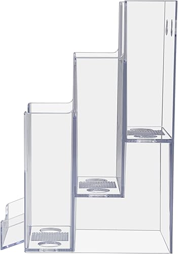 Vista 35 de Marketing Holders Paquete de 10 soportes para folletos para trípticos de 4 pulgadas de ancho y tarjetas de visita de 3.5 x 2 pulgadas, acrílico