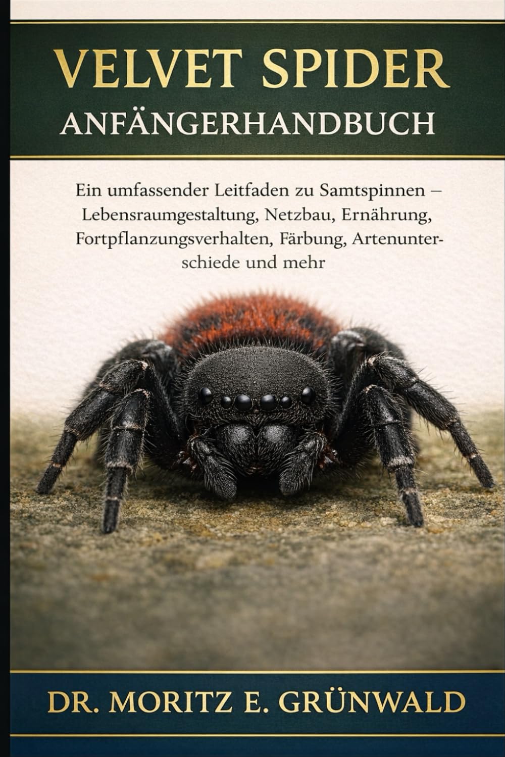 VELVET SPIDER ANFÄNGERHANDBUCH: Ein umfassender Leitfaden zu Samtspinnen – Lebensraumgestaltung, Netzbau, Ernährung, Fortpflanzungsverhalten, Färbung, Artenunterschiede und mehr