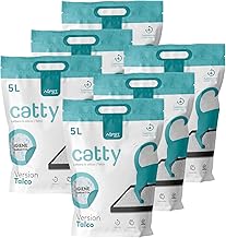 Aqpet Friends Catty Silicon Cat Litter Tray 6x5L (30L) - Silica Gel Crystals Talc Scent - Ultra Absorbent, Antibacterial, Anti Odor and Dust Free