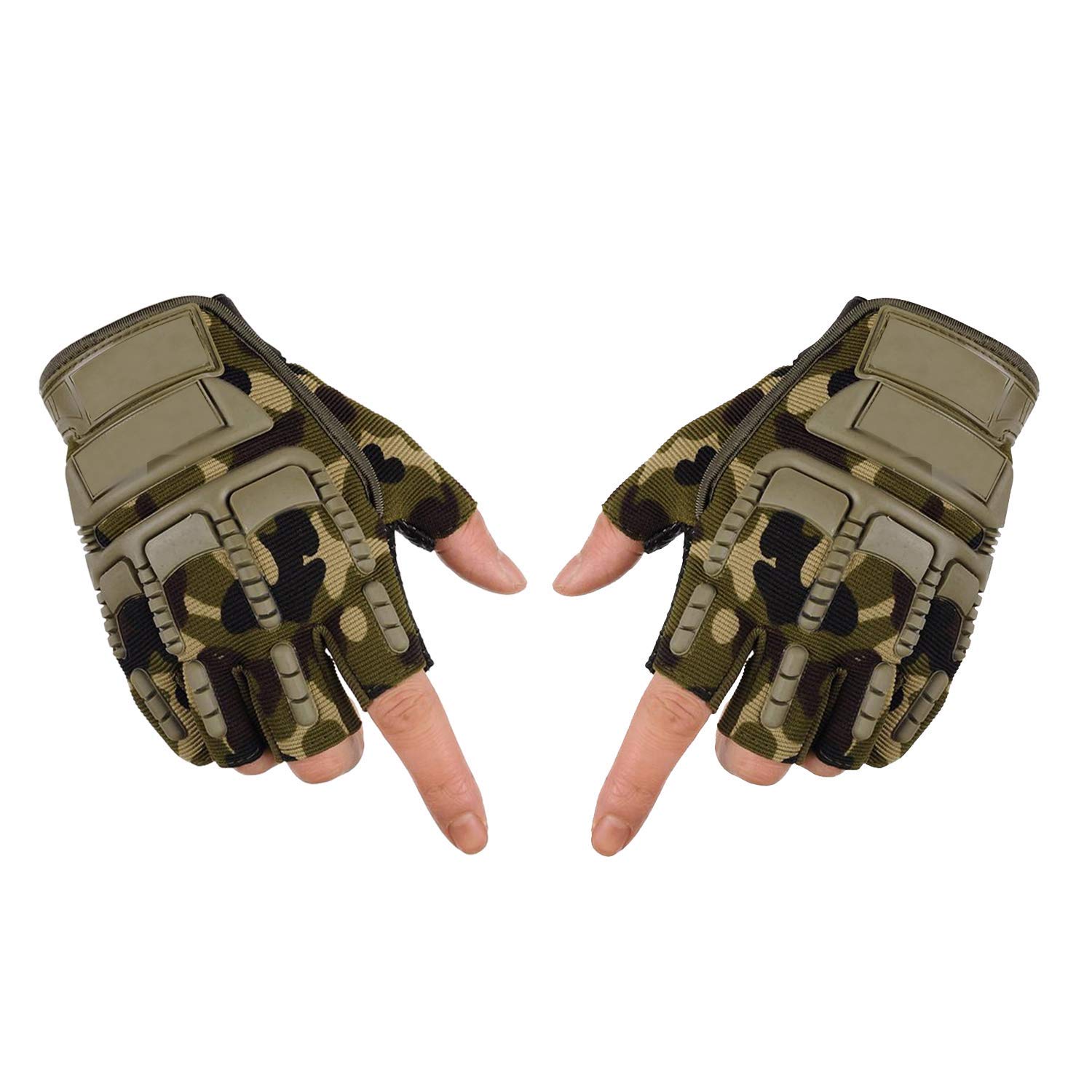Adroitz Sport Glove/Bike/Half Outdoor for Bikers_008 (Army Green, Medium)-image-40