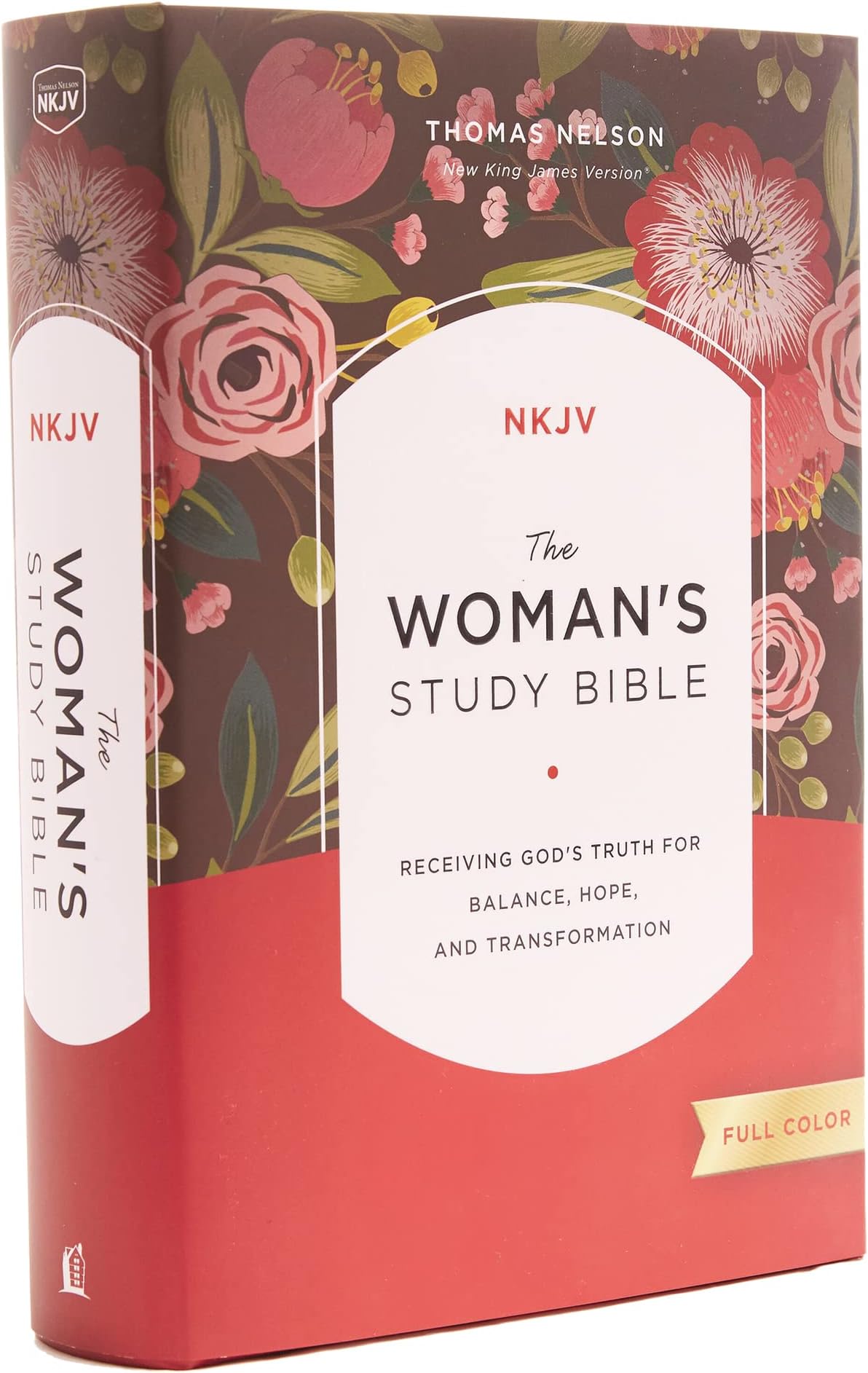 NKJV, The Woman's Study Bible, Hardcover, Red Letter, Full-Color Edition: Receiving God's Truth for Balance, Hope, and Transformation