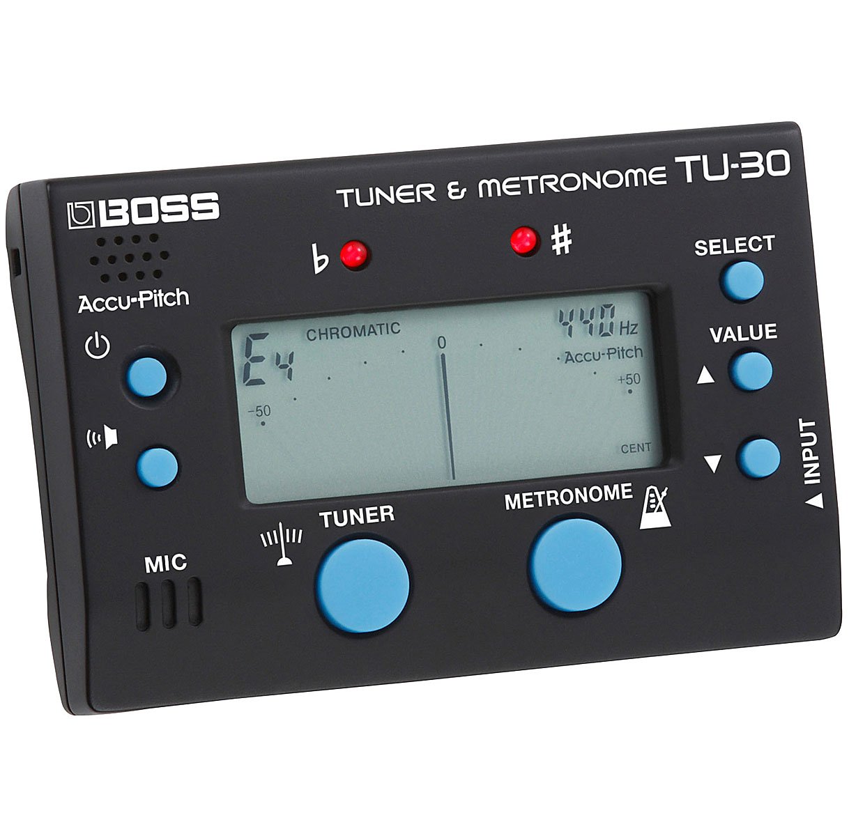 Boss TU-30 - Afinador con metrónomo y baquetas Keepdrum