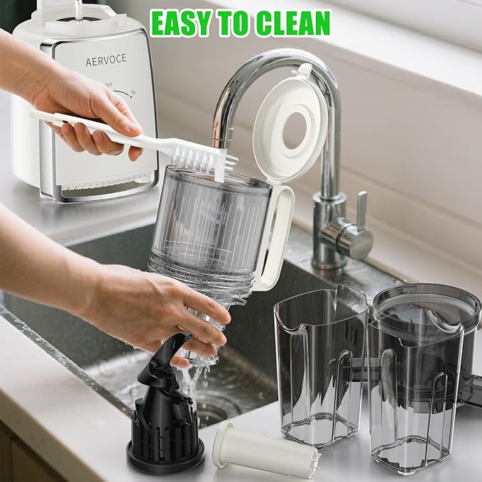 Extractor de Jugos Prensado Frío Boca Ancha 300W Fácil Limpi miniatura 8