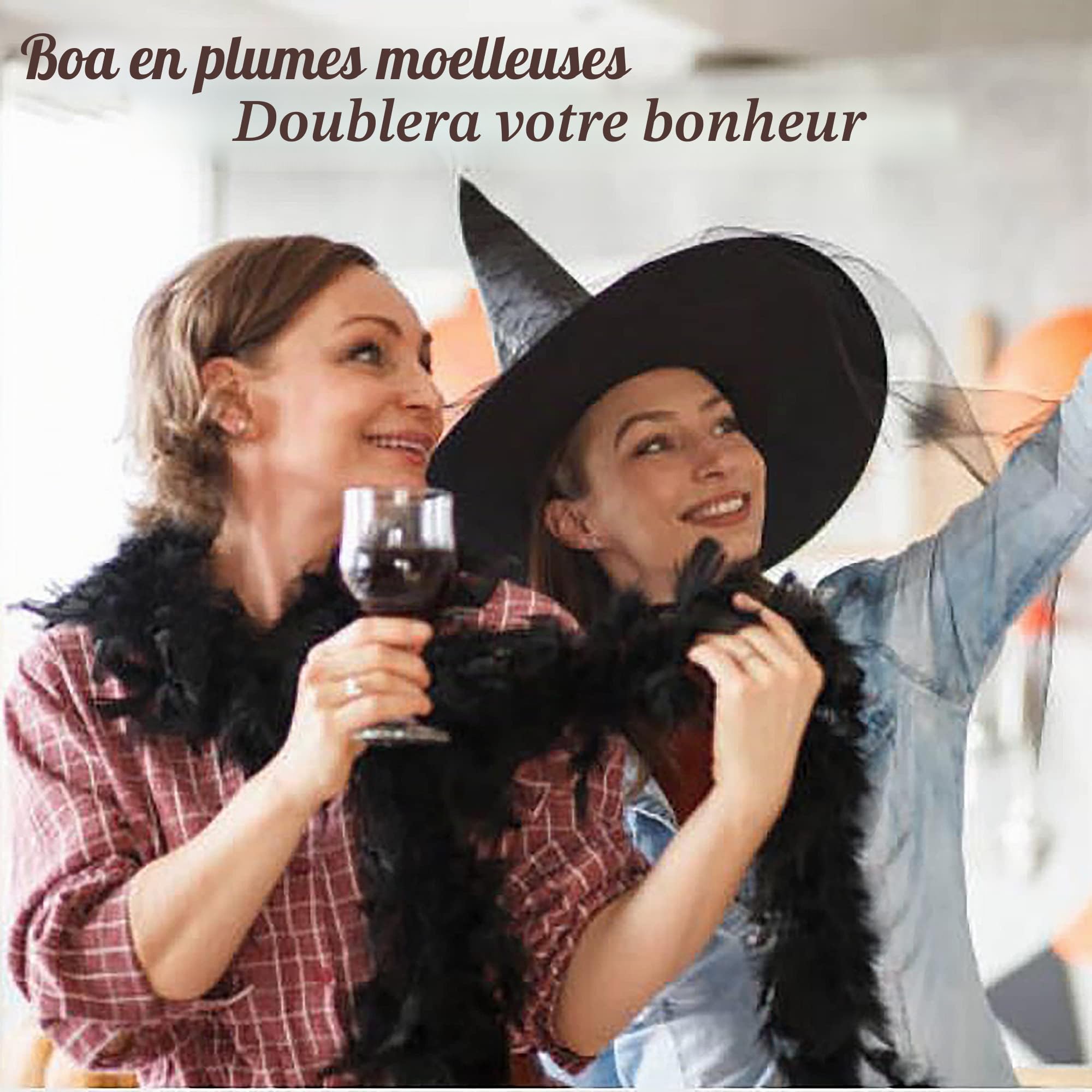 Larryhot 60g Plume Boa 1,8 Mètres, Utilisé Pour Les Fêtes, Noël, Carnavals, Danses Masquées, Carnavals, Concerts et Décoration Intérieure