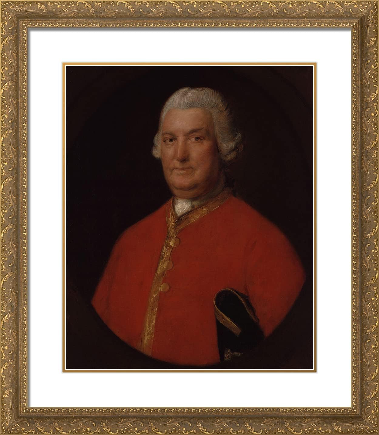ArtDirect Gainsborough, Thomas 20x23 Gold Ornate Framed Art Print with Double Matting Titled: WC Stringer Lawrence