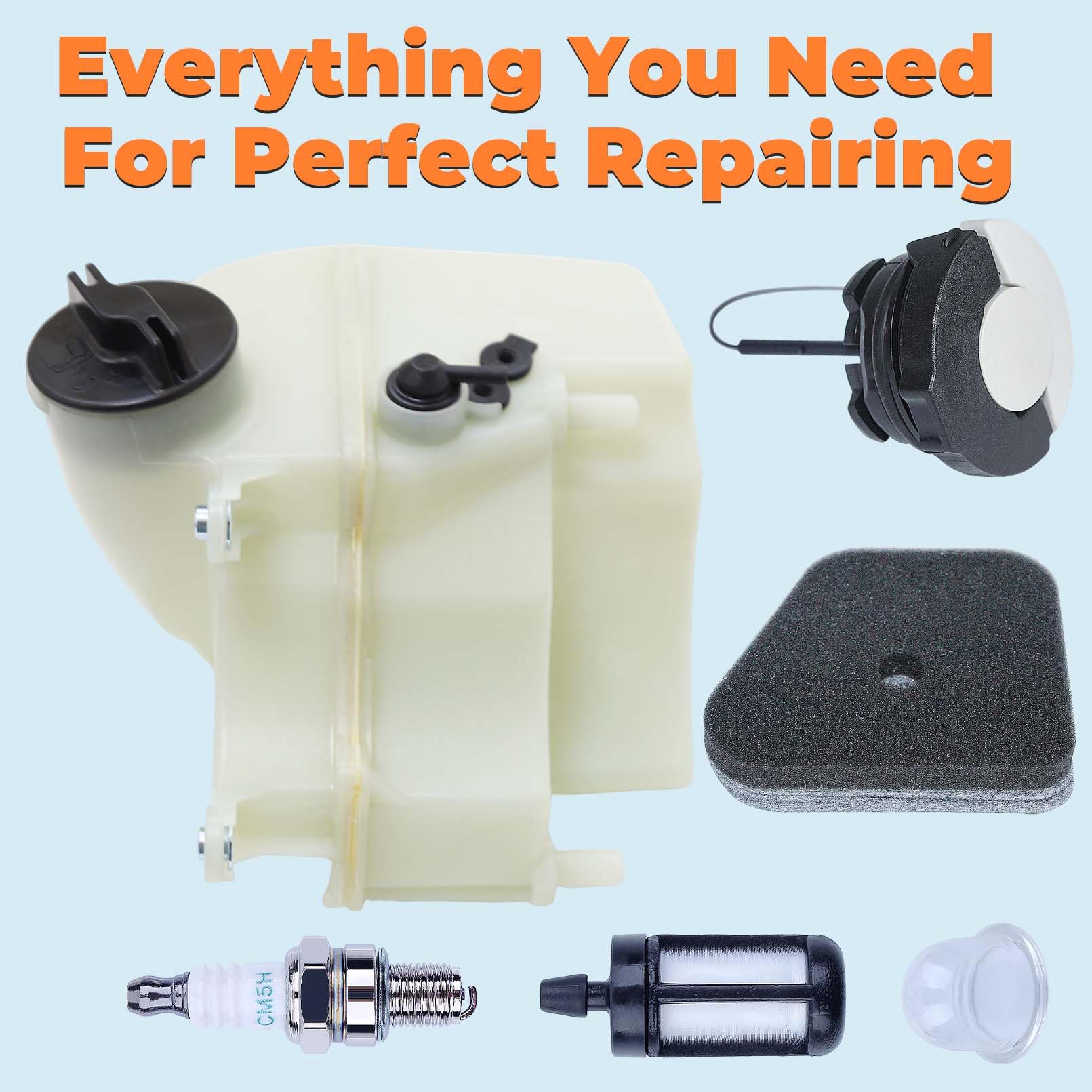 3 Tappi Carburante Per Decespugliatori Stihl (modelli FS90R, FS100R, FS110R, FS130R, FS131R, FS94R, FS91R - Foto 3