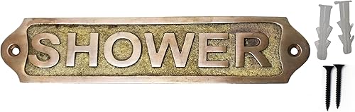 Miniatura 16 de Placa de puerta de latón Sam Star Acabado antiguo Fácil instalación DIY Mejor placa decorativa para el hogar, hombres, mujeres, oficina